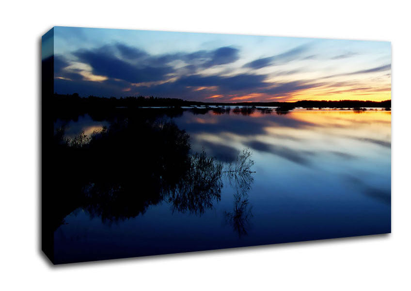 Ocean Sky Reflections Canvas Wall Art