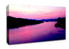 Pink Mountain Lake Canvas Wall Art
