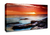 Misty Ocean Sunset Canvas Wall Art