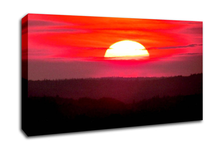 Pink Sunset Glaze Canvas Wall Art