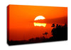 Huge Round Sun In The Sky Canvas Wall Art