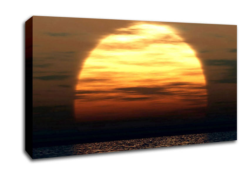 Huge Ocean Sun God Canvas Wall Art