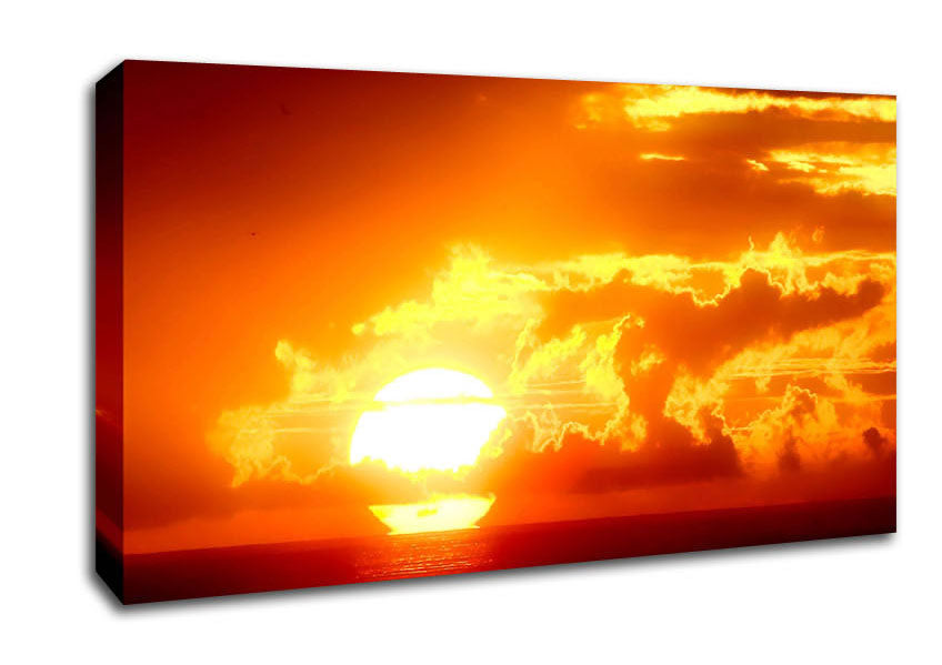 Marvelous Sunset Beach Canvas Wall Art