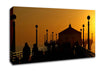 Pier At Sunset Canvas Wall Art