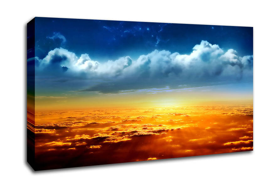 On The Clouds Canvas Wall Art