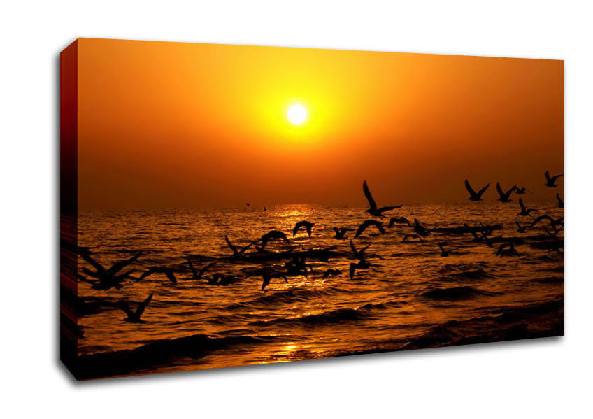 Ocean Flight Canvas Wall Art