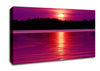 Pink Lake Reflections Canvas Wall Art