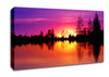 As The Sun Sets Over The Lake Canvas Wall Art