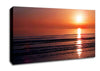 Peach Sun Reflection Canvas Wall Art