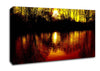 Ochre Lake Reflections At Sunset Canvas Wall Art