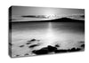 Ocean Mist Reflections B n W Canvas Wall Art