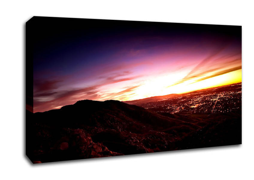 Metro Sunset Canvas Wall Art
