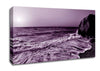 Lilac Ocean Sun Canvas Wall Art