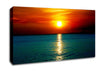 As The Sun Goes Down Over The Turquoise Ocean Canvas Wall Art