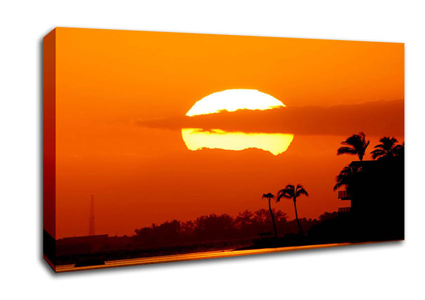 Paradise Beach House Canvas Wall Art