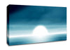 Abstact Sun Blue Canvas Wall Art