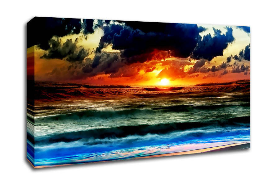 Ocean Just Before The Storm Canvas Wall Art