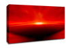 Red Abstract Sunblaze Canvas Wall Art