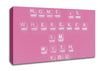 Love Quote Home Is Wherever Im With You Pink Canvas Wall Art