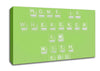Love Quote Home Is Wherever Im With You Lime Green Canvas Wall Art