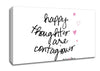 Love Quote Happy Thoughts Are Contagious Canvas Wall Art