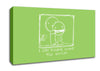 Love Quote I Can Always Make You Smile Lime Green Canvas Wall Art