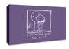 Love Quote I Can Always Make You Smile Lilac Canvas Wall Art