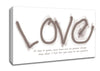 Love Quote If Love Is Great Beige Canvas Wall Art