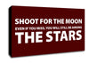 Motivational Quote Shoot For The Moon Canvas Wall Art