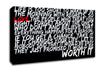 Motivational Quote Life Is Too Short Your Worth It Canvas Wall Art
