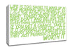 Motivational Quote Life Is Too Short Your Worth It Lime Green Canvas Wall Art