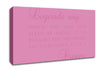 Legends Say Dream Pink Canvas Wall Art