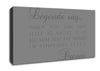 Legends Say Dream Grey Canvas Wall Art