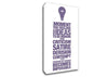 Motivational Quote Freedom Of Thought Lilac Canvas Wall Art