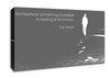 Carl Sagan Somewhere Something Grey Canvas Wall Art