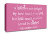 Movie Quote Wizard Of Oz A Heart Is Not Judged Pink Canvas Wall Art