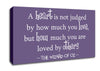 Movie Quote Wizard Of Oz A Heart Is Not Judged Lilac Canvas Wall Art