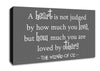 Movie Quote Wizard Of Oz A Heart Is Not Judged Grey Canvas Wall Art