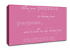 Motivational Quote Gabrielle Bernstein Allow Your Passion Pink Canvas Wall Art