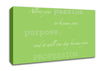 Motivational Quote Gabrielle Bernstein Allow Your Passion Lime Green Canvas Wall Art