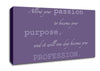 Motivational Quote Gabrielle Bernstein Allow Your Passion Lilac Canvas Wall Art