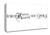 Love Quote Between Heaven And Earth Canvas Wall Art