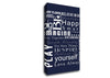 Home Quote Family Rules Be Happy Love Always Canvas Wall Art