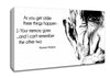 Motivational Quote Norman Wisdom As You Get Older Canvas Wall Art