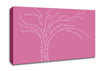 Love Quote The Love Tree Pink Canvas Wall Art