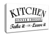 Kitchen Quote Dinner Choices Canvas Wall Art