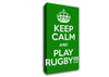 Keep Calm Rugby Canvas Wall Art