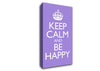 Keep Calm Happy Canvas Wall Art