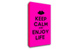 Keep Calm Enjoy Life Canvas Wall Art
