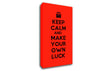 Keep Calm Luck Canvas Wall Art